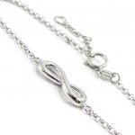 Les Tr&eacute;sors De Lily [I3933] - Bracelet Argent 'Chor&eacute;graphie' argent&eacute; (rhodi&eacute;) - 16x6 mm h&otilde;be