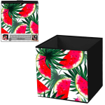 Les Tr&eacute;sors De Lily [Q4498] - Cube de rangement 'Past&egrave;que' rouge vert - 31x31 cm punane