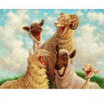 Teemanttikandid ise Teemantmaal Armas loom alpaka Ristpistes Teemantmosaiik teemant 20X30CM