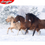 Teemanttikandid T&auml;isekraan Teemantmosaiik Loom Teemant Art Pilt kividest 20X30CM