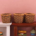 1tk 1:12 Dollhouse Miniature Resin Basket Model Dolls K&ouml;&ouml;gitarvikud