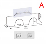 Seinale kinnitatav sussihoidik, rippuv riiul Kingad Organiseerija hoidiku konks Single layer&1wall sticke