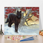 K&auml;sitsi maalitud isetegemise maal numbrite j&auml;rgi l&otilde;uend Kodukaunistus Digitaalne &otilde;limaal Numbrid &otilde;limaal 40x50cm no frame