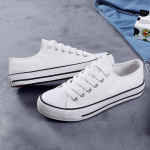 L&otilde;uendjalatsid naiste korea versioon rakendusest The Evergreen Color Canvas Shoes Lamedad naissoost &uuml;li&otilde;pilased &uuml;ksikud kingad Candy Color roosad riidest kingad 40 must/valge