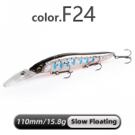 MEREDITH Minnow Voobleriga kalap&uuml;&uuml;gi landid 110 mm kunstlik k&otilde;va s&ouml;&ouml;t S&uuml;gavus 0-3 m s&ouml;&ouml;t Jerk Bass Pike Baits Aeglane uppumine v&otilde;i h&otilde;ljumine