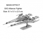 Kosmoselaev Mass Effect Normandy SR2 3D pusle mudelikomplektid DIY laserl&otilde;ikega kokkupandav pusle m&auml;nguasi KINGITUS lastele Sx3