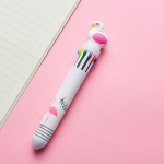 1 tk armas Flamingo mitmev&auml;rviline pastapliiats Unicorn dinosaurus 0,5 mm 10 in 1 spot Liner Marker Office School