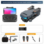 Droon 4K Professionaalne GPS 5KM Dual HD Quadcopter koos kaameraga koos 360 takistuste v&auml;ltimise 5G WiFi VS XT9 Mini Drone RC Quadcopter Dark Grey 1 Battery