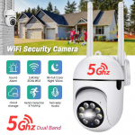 5 GHz ja 2,4 G kaheribaline traadita IP-kaamera WIFI PTZ Speed ​​Dome Camera 1080P HD AI automaatne j&auml;lgimine CCTV valve EU Plug