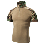 Meeste kamuflaažiga l&uuml;hikeste varrukatega s&otilde;jaline T-s&auml;rk suvine vastupidav puuvillane Multicam Camo taktikalised s&auml;rgid XXXL puidust pruuni v&auml;rvi