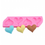 S&otilde;brap&auml;eva armastuspulgakomm k&auml;sitsi valmistatud &scaron;okolaadist silikoonvorm DIY Heart Fondant tordikaunistus roosa