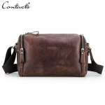 Ehtsast nahast meeste vintage Crossbody kotirihma rihm, mitu mezzanine suure mahutavusega &otilde;lakotti Crazy Horse nahast k&auml;ekotid kohv