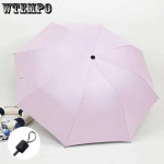 T&auml;iskasvanute vihmavarjud, k&auml;sitsi kokkupandavad p&auml;ikese- ja vihmavarjud meestele ja naistele, mustast kummist p&auml;ikesekaitse- ja UV-kaitsega Pack of 1 roosa