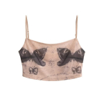 Suvised naiste topid Bow Print Camisa varrukateta l&uuml;hikesed naisteriided S
