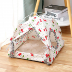 Kass/koer Four Seasons Universal Kennel Cat Telgid Kennel Dog Bed Villa Lemmikloomade voodi Koertemaja Suvine kassimaja kassitarbed S punane