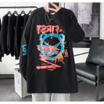 Meeste T-s&auml;rgid Graafiline kiri Moebr&auml;ndi t-s&auml;rgid meestele Meeste R&otilde;ivad Vabaaja T-s&auml;rgid Meeste Suvine Korea Retro M must