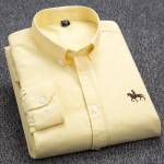 Mood tippkvaliteediga meeste pidulikud kleit-s&auml;rgid pikkade varrukatega valge puhtast puuvillast &auml;riline Slim Fit suures kontoris L
