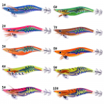 10 tk 3,5 Pesca kalmaari jigging konksud puidust kreveti jigi peibutis kunstlik s&ouml;&ouml;t 13,8 cm-18,6 g kaheksajalg seepia kalastustarbed koos k&otilde;risemisega