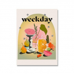 Toit K&ouml;&ouml;k Plakat Seinakunst L&otilde;uendiprint Leib Jook Puu Magustoit Maalimine Dekoratiivne Pilt Kaasaegne s&ouml;&ouml;gitoa kaunistus Ilma raamita 21*30cm