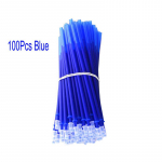 100 tk/komplekt 0,5 mm kustutatav geelpliiatsi t&auml;itevarras Sinine Must Punane Roheline Oranž v&auml;rvi tint Kontori kooli kirjutamise kirjatarvete tarvikud 100pcs/set sinine