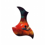128 mm folk akustilise kitarri pickguard isekleepuv Pick Guard kleebis akustilise kitarri osade jaoks GQ435