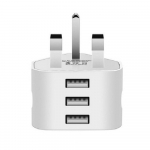 Toide 5v2.1a &Uuml;hendkuningriigi pistikupesaga laadimine USB laadija 3 kontaktiga pistiku adapter toiteadapterid seinalaadija 3