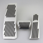 Dead pedal for BMW Series 5 2017 2018 G30 G38 520d 520i 525i 528i 530i Aluminum alloy Foot Rest Pedals Gas Fuel AT 3PCS