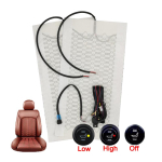 Universaalne sisseehitatud autoistme soojenduskomplekt 12 V s&uuml;sinikkiust k&uuml;ttepadjad &uuml;mmargused l&uuml;liti padjakomplektid, mis sobivad paigaldamiseks 1 Fit For 1 Seat Kit white