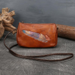 Vintage sulgedega reljeefsed &otilde;lakotid naistele Ehtsast nahast Crossbody kott Luksuslik naiste rahakott Mood GZW 22*8*12cm must