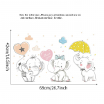 Seinakleebised Lastetuba Lapsed Beebi Magamistuba Elutoa Sisustus Loomad Tapeet Kodukaunistuse plakat valge