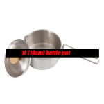 &Otilde;ues kokkupandav kaasaskantav matkak&ouml;&ouml;gin&otilde;ud 304 roostevabast terasest pott telkimisveepott teekann 1L