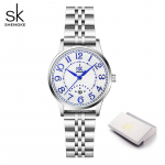 Shengke naiste k&auml;ekell Moebr&auml;nd Naiste k&auml;ev&otilde;ru Randmekell SK Naiste Kleit Kellad Veekindlad Kuup&auml;evakell Kingitus h&otilde;be