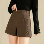 &Uuml;likond l&uuml;hikesed p&uuml;ksid Naiste k&otilde;rge v&ouml;&ouml;kohaga &uuml;hev&auml;rvilised paksud laiad p&uuml;ksid vabaaja p&uuml;ksid S must