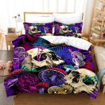 3D v&auml;rviline seene voodipesukomplekt Luksuslik teki- ja padjap&uuml;&uuml;r 2/3tk AU140 * 210 &uuml;he-/kahekohaline s&uuml;nnip&auml;evakingitus Lastetuba Pehme kodutekstiil UK Single 135x200cm