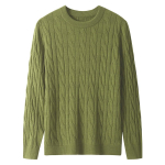 Meeste vabaaja Argyle Crewneck kampsunid termokaabliga kootud pullover kampsun S tumesinine v&auml;rv