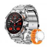 2023. aasta uus 1,39-tolline Bluetooth-k&otilde;ne nutikell meeste spordi- ja fitnessj&auml;lgija IP68 veekindel nutikell Androidile iOS 400 mAh Steel belt + silicone bel