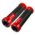 SV1000 logo Motorcycle CNC Aluminum Accessories Handlebar Handle Grips End For SUZUKI SV1000/S 2003-2007 2006 2005 2004 SV punane