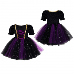 Laste t&uuml;drukute n&otilde;iakost&uuml;&uuml;m, l&uuml;hike mullvarrukaga s&auml;delev v&otilde;rkkleit halloween'i cosplay-r&otilde;ivaste jaoks 3-4 Years lilla