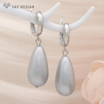 Moodsad roosikulla v&auml;rvi pikad veetilga simuleeritud p&auml;rliga rippuvad k&otilde;rvar&otilde;ngad naistele pulmapeo ehted