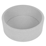 Selonise pehme pallibassein 90x30cm/pallideta &uuml;mmargune v&auml;ikelapse vaht, helehall:hall-valge-t&uuml;rkiissinine 90x30cm/NO balls