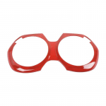 Auto keskjuhtimisseadme kliimaseadme dekoratiivpaneeli kaitsekleebis Chevy Camaro 2016 Up ABS autotarvikutele, kollane punane