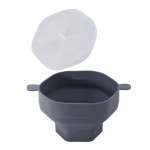 Silikoonist mikrolaineahjus popkorni kauss kaanega Suure mahutavusega toiduklassi BPA-vaba kuumakindel kokkupandav popkornivalmistaja &auml;mbrikauss