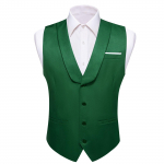 Barry.Wang Meeste vest Roosa soliidne vest Jacquard kootud siidist pulmade tutvumispeo komplekt 2XL