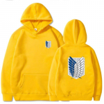 Attack on Titan Hoodies Unisex/naiste dressipluus Poiste/t&uuml;drukute riietus Anime 3D kapuuts Attack on Titan Unisex's kapuutsid lastele S&uuml;gistopsid Unisex 2XL