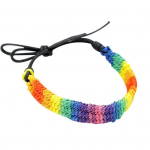 Vintage Rainbow Weave Rope Kunstnahast k&auml;ev&otilde;ru reguleeritav naiste k&auml;ev&otilde;ru ehted