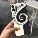 Klaverikitarri telefoni&uuml;mbris iPhone'ile Samsung Galaxy Redmi Xiaomi Oppo OnePlus Note SA 7 8 9 10 11 12 13 14 20 21 22 23 53 54 Pro Max Ultra TPU Soft iPhone 6 or 6S