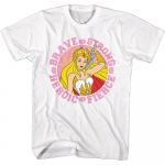 Masters Of The Universe Motu She Ra Vapper Ja Tugev Valge Unisex T-s&auml;rk S