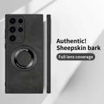 Samsung Galaxy S23 S22 S21 Ultra Magsafe Case juhtmevaba laadimisr&otilde;nga hoidja jaoks Tavaline nahk, matt magnetiline p&otilde;rutuskindel kate for Galaxy S21 must