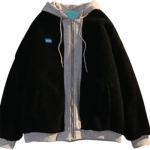 Lambavilla imitatsioon Patchwork kapuuts t&otilde;mblukk ja n&ouml;&ouml;ritaskud Colorblock talvine paks soe mantel Lahtine kapuutsiga kampsun paarile kingitus XL must