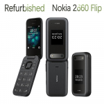Renoveeritud Nokia originaal Nokia 2660 Flip 4G (2022. aasta) LTE 4G nuppudega mobiiltelefon &uuml;he/kahe SIM-kaardiga No charger punane